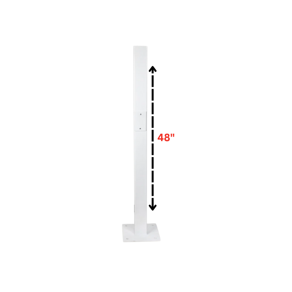 Pedestal mount for residential electric vehicle chargers