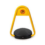 Yellow Remote Controlled Parking Bollard with Base Plate
