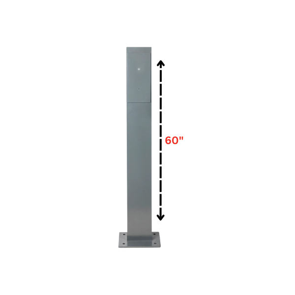 Slim Modern EV Charger Pedestal