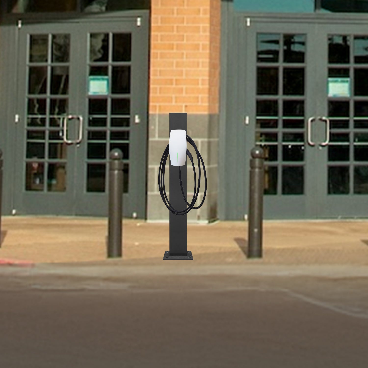 Slim EV Charger Pedestal Stand