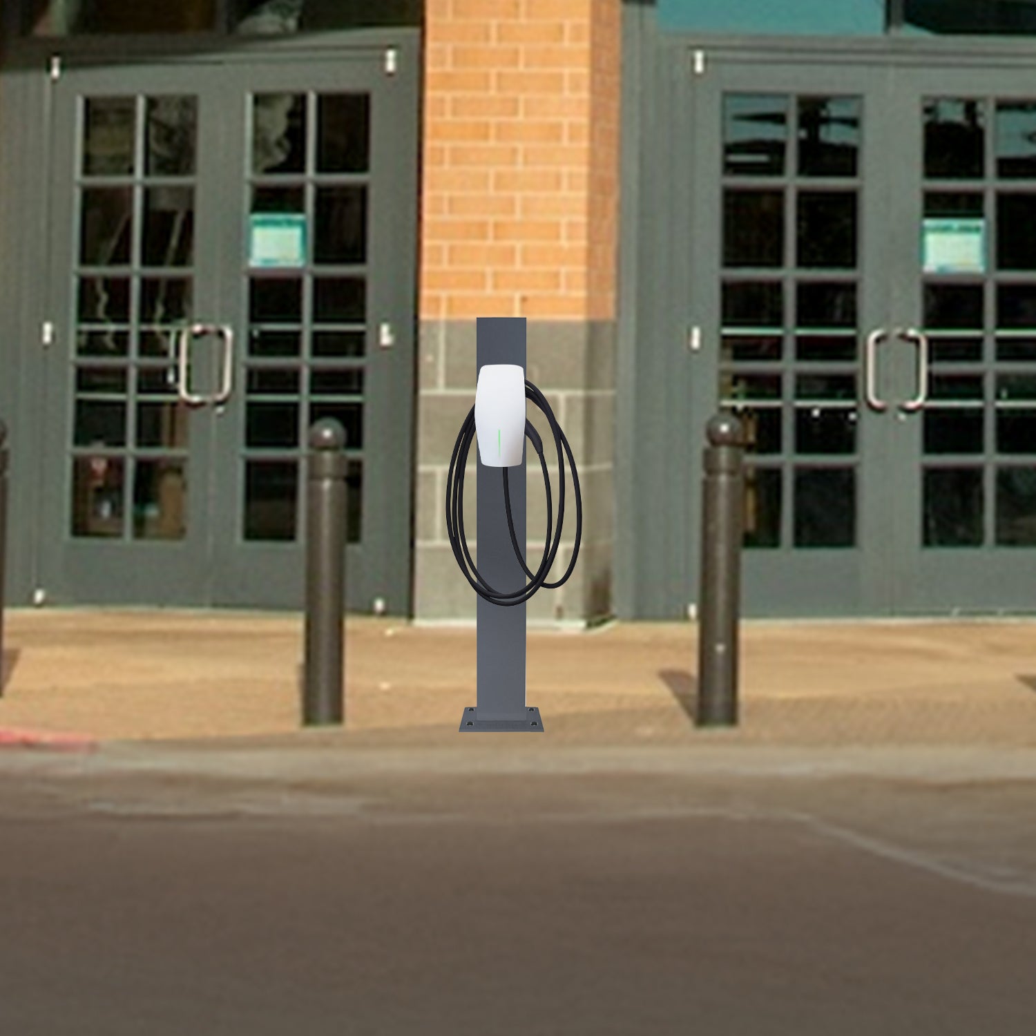 Slim EV Charger Pedestal Stand