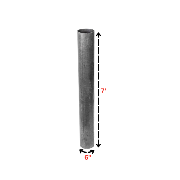 Stainlesss bollard 6" by 7'