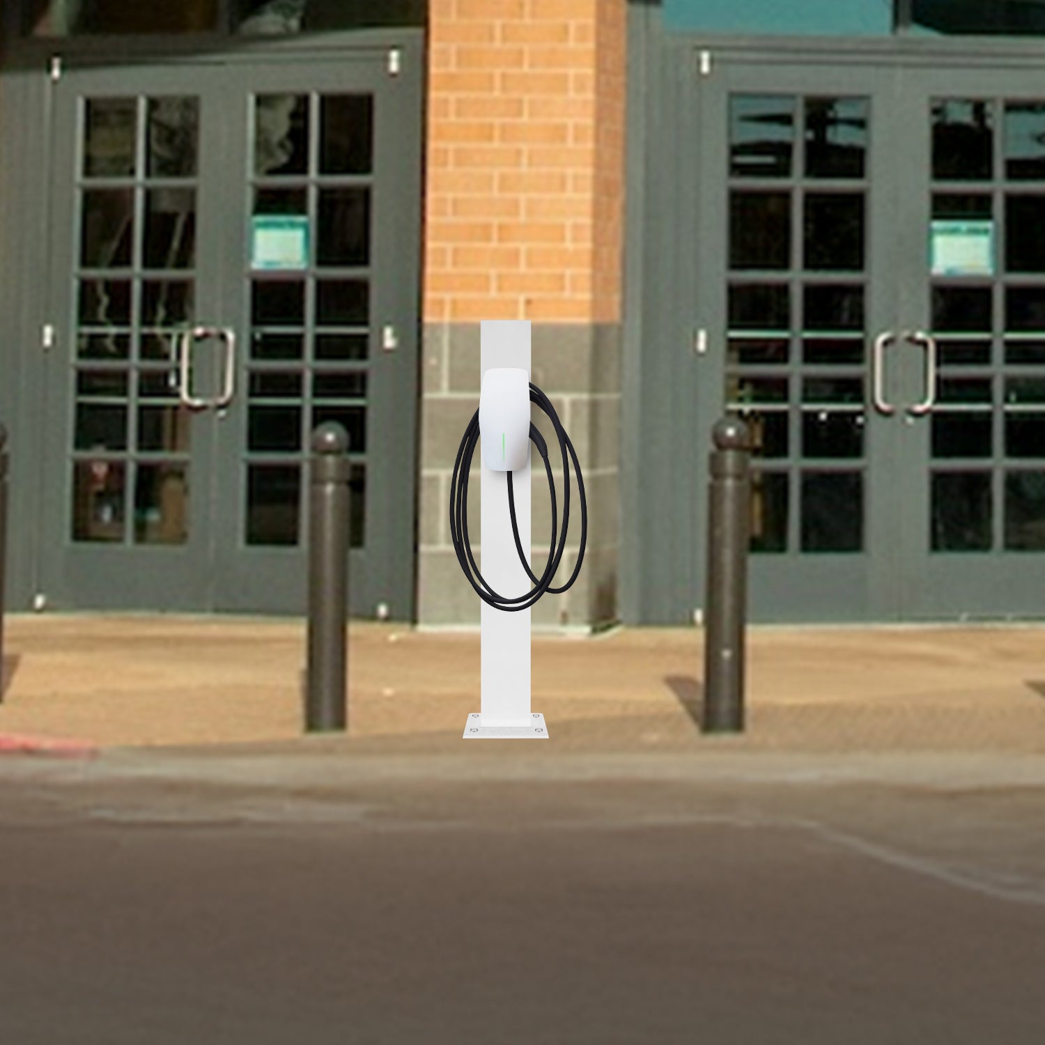 Slim EV Charger Pedestal Stand
